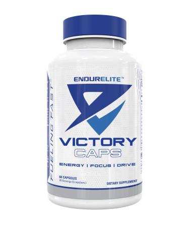 EndurElite Victory Caps - Pre Workout for Endurance & Strength Crossfit and Cross Training Caffeine and Nootropics - 60 Capsules