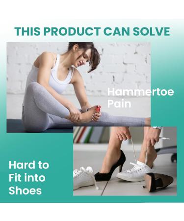Welnove Hammertoe Corrector - 6 Pack Soft Gel Toe Splints - Toe Straighteners for Bent, Curled, Crooked Toes - Toe Corrector for Men and Women - 3 Sizes (Beige) - Buy Online on GoSupps.com