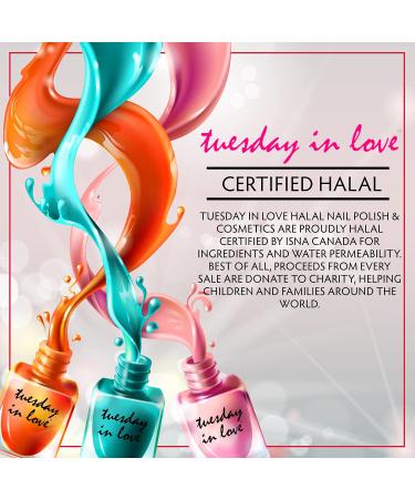 Halal Nail Polish by Tuesday in Love - WUDU & Ablution Permissible, Vegan & Breathable - Fast Drying Cruelty-Free Nail Polish - ISNA Canada Certified (Hold My Hand) - Buy Online on GoSupps.com