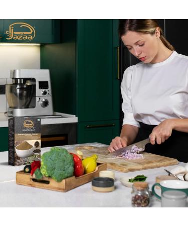 JAZAA Organic Garam Masala Spice Powder 3.5 Oz - 100% Raw Ground Spices for Cooking - Authentic South Asian Seasoning - Buy Online on GoSupps.com