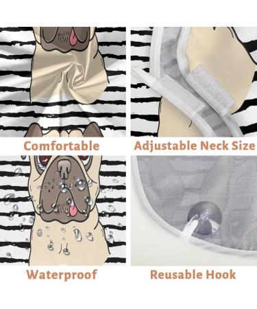 Beard Bib Apron for Men | Non-Stick Waterproof Hair Catcher & Grooming Cloth | Cute Dogs Painting Design - Buy Online on GoSupps.com