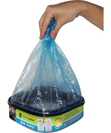 LitterLocker Cat Litter Disposal System + LitterLocker Design and Design Plus Refill Locker (Blue) Litter Disposal System + Refill Locker Blue - Buy Online on GoSupps.com
