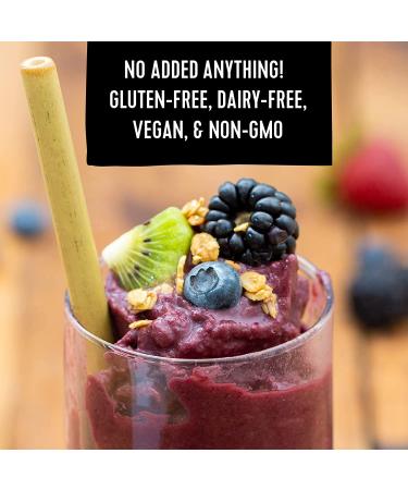 Organic Freeze Dried Acai Berry Powder - USDA Certified, Gluten Free, Dairy Free, Vegan, Kosher (4 oz) - Pitaya Foods - Buy Online on GoSupps.com