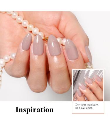 Imiti Beige Glitter Gel Nail Polish 15ml - Soak Off LED UV Shimmering Sparkle | DIY Nail Art Kit for Women & Girls - Buy Online on GoSupps.com