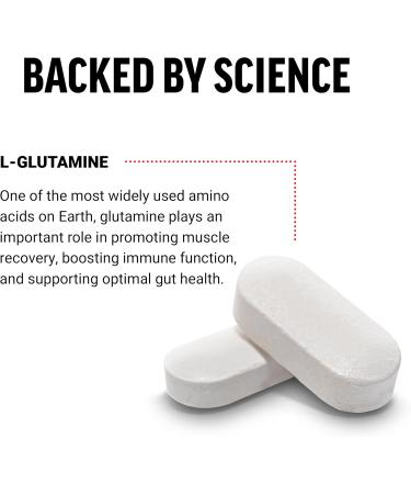 Buy FORCE FACTOR L-Glutamine 1000mg Tablets - Vegan Muscle Recovery Supplement | 100 Tablets for Optimal Health & Immunity | Non-GMO - Buy Online on GoSupps.com