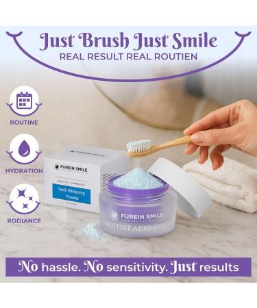 Furein Smile Natural tooth whitening powder peroxidefree peppermint flavor 18 g - Buy Online on GoSupps.com