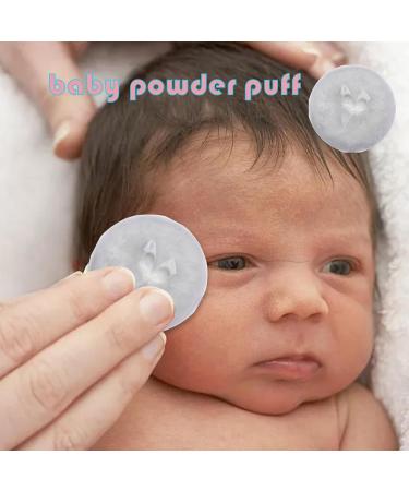 Powder Puff for Body Powder | Ultra Soft Round Face Body Powder Puff with Ribbon Bow Body Powder Applicator for Baby Kid Adult Makeup Tool for Home & Travel White - Buy Online on GoSupps.com