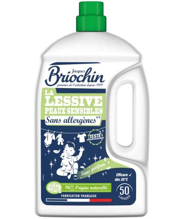 JACQUES BRIOCHIN - Special Detergent for Sensitive Skin - Allergen-Free - Dermatologically Tested - 96% Original Ingredients