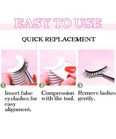 Self Adhesive Eyelashes Strips 10 Pcs Strong-Hold Reusable for Natural Look | Black Lash Strips - International Shipping Available - Buy Online on GoSupps.com