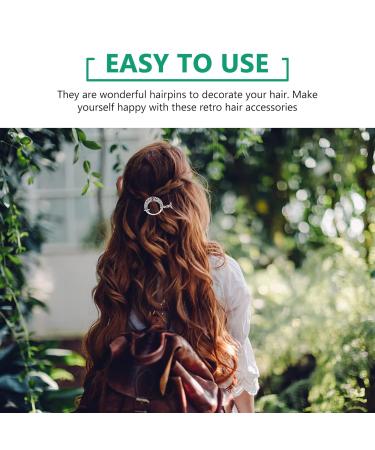 Vintage Celtic Knot Crown Hair Clips | Elegant Metal Hairpins & Hair Jewels - Buy Online on GoSupps.com