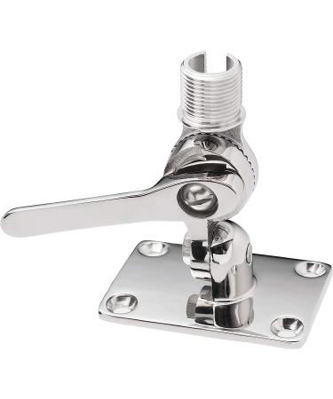 Calissa Offshore Tackle Marine VHF Antenna Mount - Adjustable Ratchet Boat Base - 316 Stainless Steel - Buy Online on GoSupps.com