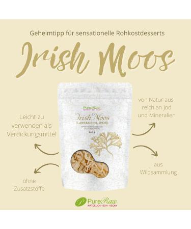 Buy Irish Moos Sea Moss 200g - Wild Collection Vegan Cartilage Tang Pure Carrageen Algae for Health & Wellness | Pureeraw - Buy Online on GoSupps.com
