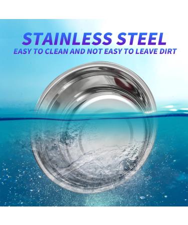 Pawise Elevated Dog Bowls & Raised Cat Feeder with Stainless Steel Bowls | Wooden Frame Stand for Food and Water - 750ml - Buy Online on GoSupps.com