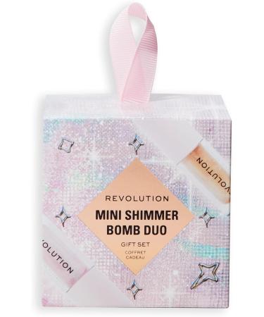 Revolution Beauty Mini Shimmer Bomb Lip Duo 2 Piece Set with Sheer Finish Vegan & Cruelty-Free - Buy Online on GoSupps.com