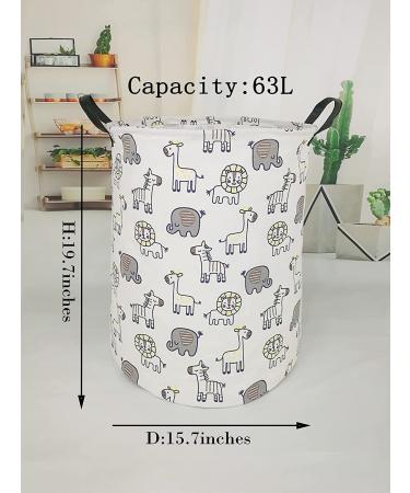 MAIZMZ Large Waterproof Animal-themed Storage Bin - Ideal for Laundry, Toys, and College Dorms - Yellow - Lightweight and Durable - Buy Online on GoSupps.com