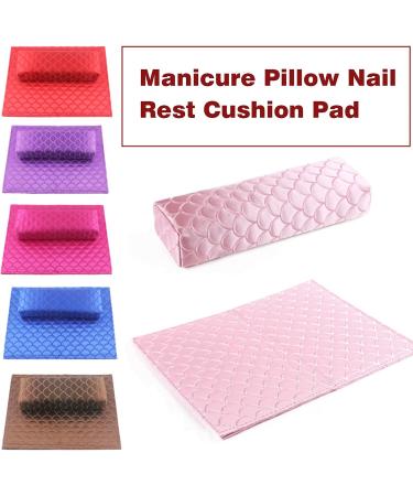 ZIEM Nail Pillow Hand Rest Cushion Set Mani Pillow Nail Rest Cushion Pad Nail Art Tools for Salon Home Use Pink - Buy Online on GoSupps.com