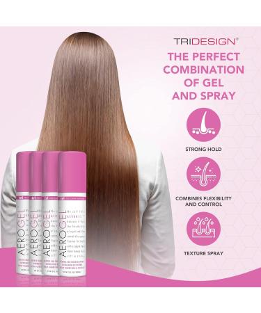 TRI Design Aerogel Hair Spray - Extra Hold Free & Clear Hairspray Firm Hold for Women and Men Travel Volume Fixer & Non-Sticky Hairspray Essentials Flexible Spray Nozzle Bottle - (3oz Pack of 4) 3 Ounce (Pack of 4) - Buy Online on GoSupps.com