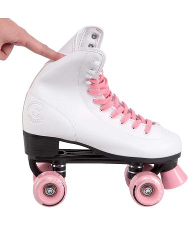 C SEVEN C7skates Quad Roller Skates | Retro Design Candy Pink Women's 7 / Youth 6 / Men's 6 - Buy Online on GoSupps.com