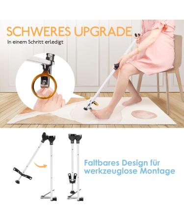 Long-Stemmed Nail Clipper for Easy Use - Ideal for Pregnant Overweight Seniors & Those with Bad Knees - 60cm with Magnifying Glass | Shop Internationally - Buy Online on GoSupps.com