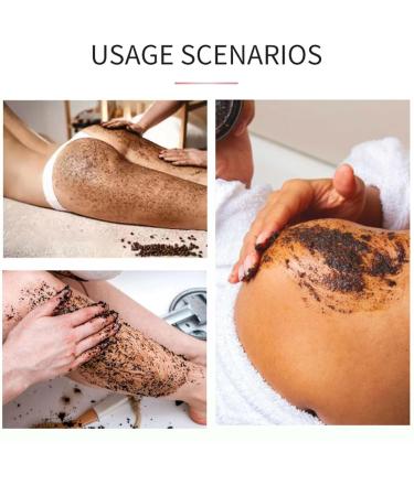 250g Body Scrub Cream - Gentle Exfoliator with Olive Oil for Smooth Hydrated Skin After Showering Coffee One Size One Size Coffee - Buy Online on GoSupps.com