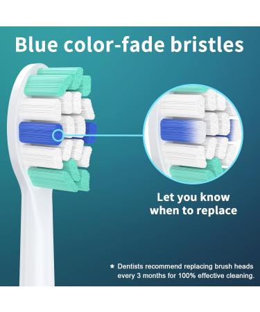 Replacement Heads for Philips Sonicare - 8 Pack Compatible Brush Heads for Sonicare Toothbrushes - Buy Online on GoSupps.com