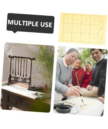 Lurrose 90 Sheets Grid Rice Paper Painting Paper Chinese Calligraphy Brush Writing Sumi Paper China - Buy Online on GoSupps.com