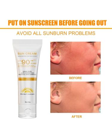 2025 Sunscreen SPF 90 Instant Protection UVA UVB Foundation PA+++ Oil Free Sunblock Cover Protect Perfectly Moisturizing Coverage Surge 40g - Buy Online on GoSupps.com