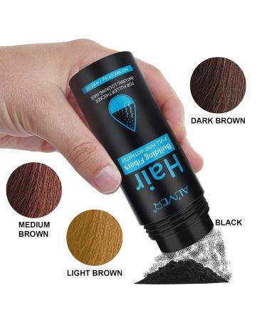 Shop Purple Hair Medium Brown - 100% Natural Keratin Hair Fiber Powder for Men & Women | Full-Looking Hair Solutions - Buy Online on GoSupps.com