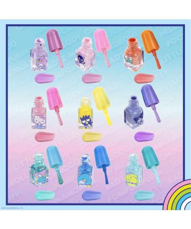 Hello Kitty & Friends Non-Toxic Peel-Off Nail Polish Set - 9 Glittery Colors for Kids Ages 3+ | Perfect Party Gift - Townley Girl - Buy Online on GoSupps.com