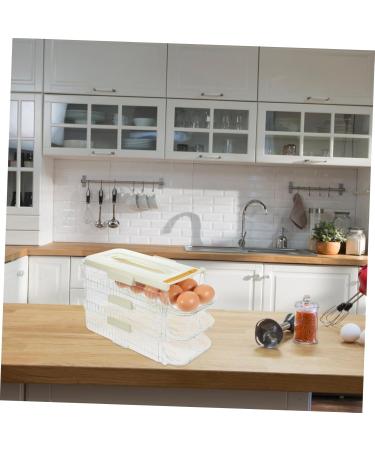 Mikikit Egg Holder Egg Refrigerator Organizers and Storage Double Row Tray Egg Container - Buy Online on GoSupps.com