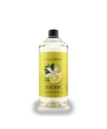 Caldrea Hand Soap Refill Aloe Vera Gel Olive Oil and Essential Oils to Cleanse and Condition Sea Salt Neroli Scent 32 oz