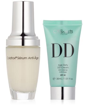 skinChemists Coldtox Facial Serum and Age Defying DD Light Cream with SPF 30 40 Gram
