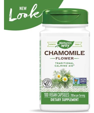 Nature's Way Chamomile Flower 700mg - 100 Capsules (Packaging May Vary) - Buy Online on GoSupps.com