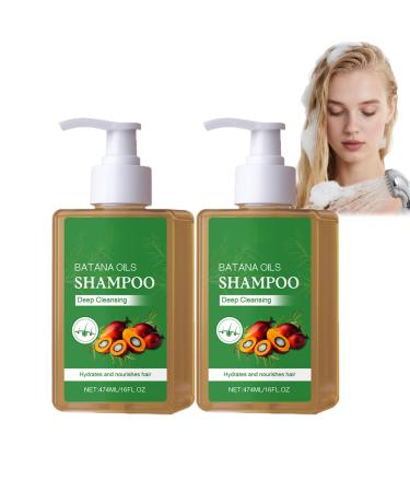 ZLHHRZJX Set of 2 batana oil shampoos for hair combats hair loss eliminates split ends repairs damaged hair more complete and healthier shampoo oil shampoo