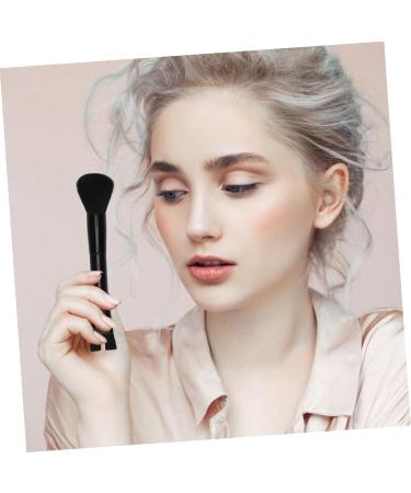 Healeved Aluminum Tube Nose Shadow Brush Nylon Loose Powder Brush Powder Brush Concealer Brush 13.50X2.50X2.00CM Black - Buy Online on GoSupps.com