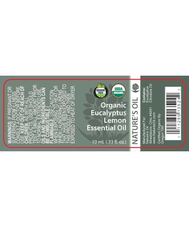 Best Eucalyptus Lemon Essential Oil Pure Certified Organic Therapeutic Grade 10ml - Buy Online on GoSupps.com
