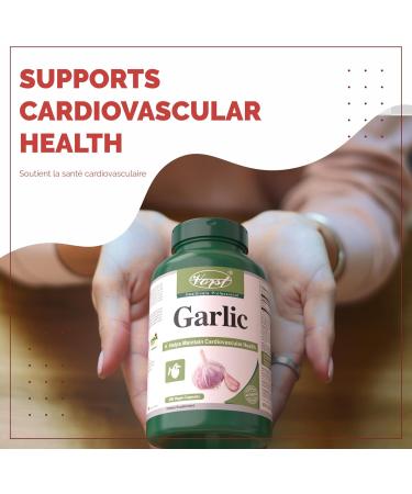 VORST Garlic 1200mg Per Serving 180 Vegan Capsules | Helps Maintain Cardiovascular & Heart Health | Garlic Pills for Blood Pressure | Powder Pills | 1 Bottle 180 count (Pack of 1) - Buy Online on GoSupps.com