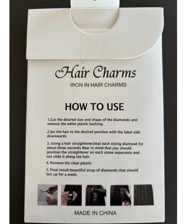Hair Charms Jewelry - Silver Glitter Stones Stickers | 2 Sheet Pack for Stunning Hairstyles - Buy Online on GoSupps.com