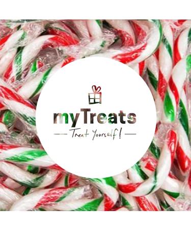 30 x Christmas Candy Canes - Individually Wrapped Peppermint Sweets - Tree Decoration Gift Stocking Filler - Buy Online on GoSupps.com