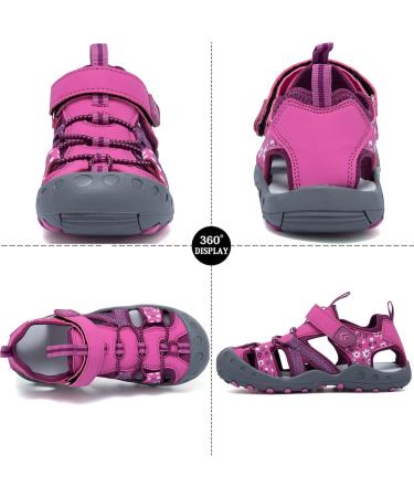 CSGKAG Closed Summer Beach Sandals for Boys & Girls - Sports Outdoor Trekking Shoes EU Size 27 - Rose Red - Buy Online on GoSupps.com