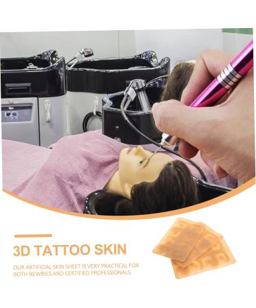 Housoutil Brow Practice Skin 3pcs Skin Fake Eyebrow Model Supplies Permanent Eyeliner Brow Professional Silicone Beginner - Buy Online on GoSupps.com