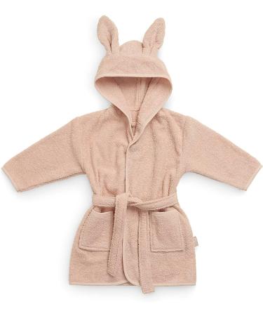 Jollein Baby Bathrobe for 1-2 Years - Soft Ash Green & Pink for 12-24 Months | International Shipping Available - Buy Online on GoSupps.com