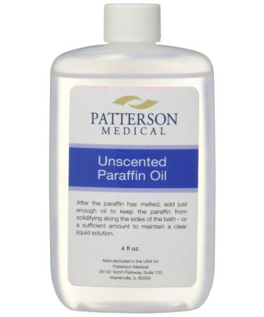 Performa - 13893 Unscented Paraffin Oil, 4 oz. Bottle of Liquid Paraffin Oil, Add to Paraffin Wax to Increase Viscocity, Hypoallergenic and Fragrance Free Oil for Sensitive Skin 4 Ounce Unscented