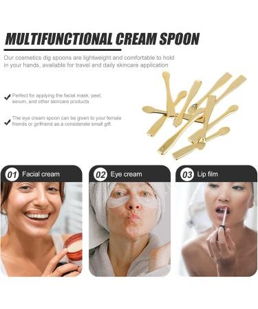 FRCOLOR Eye Cream Spoon Set - 10 Reusable Plastic Spatulas for Face Masks & Makeup | Beauty Spa Tools for Skin Care - Buy Online on GoSupps.com