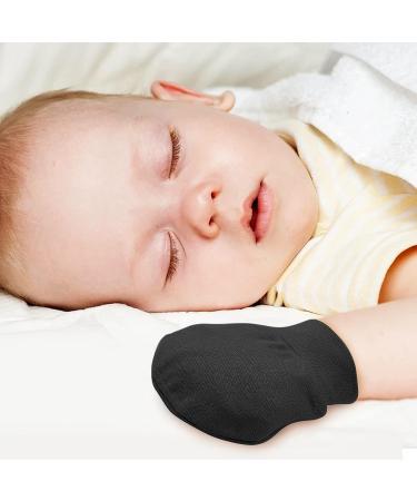 Lusofie 6 Pairs Baby Anti Scratch Mittens | Soft Cotton Infant Gloves for Newborn Boys and Girls 0-6 Months | Navy Blue, Dark Gray, Black - Buy Online on GoSupps.com