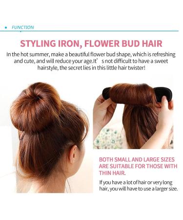 MMDOCO 4-Piece Hair Styling Set - Bun Maker Magic Hair Donut Rolls Curlers & Clips for Perfect Hairstyles - Buy Online on GoSupps.com