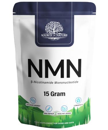 Source of Nature | NMN | Nicotinamide Monononucleotide 99 9% | 15g | For dogs and cats | Pure Uthever NMN | Premium quality | NAD booster