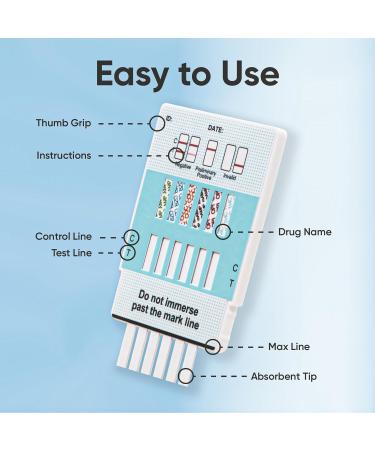 Prime Screen 10 Panel Urine Drug Test Kit - (THC BZO MET PCP MTD AMP BAR COC OPI MDMA) - 5 Pack  - Buy Online on GoSupps.com
