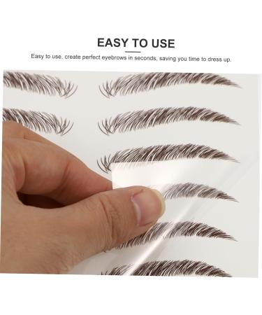 FOMIYES 54 Sheets Waterproof Eyebrow Stickers Waterproof Stickers Natural Eyebrow Stickers Make up 6d Set - Buy Online on GoSupps.com