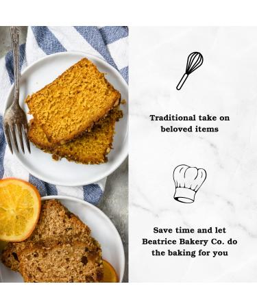Beatrice Bakery Co. Apple Streusel Gourmet Coffee Cake with Cinnamon, Brown Sugar, and Walnut Topping - Buy Online on GoSupps.com